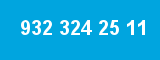 932 324 25 11 932 324 25 11